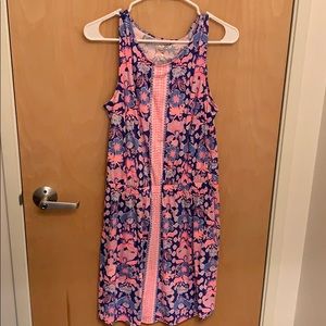 Lilly Pulitzer pink and purple floral dress